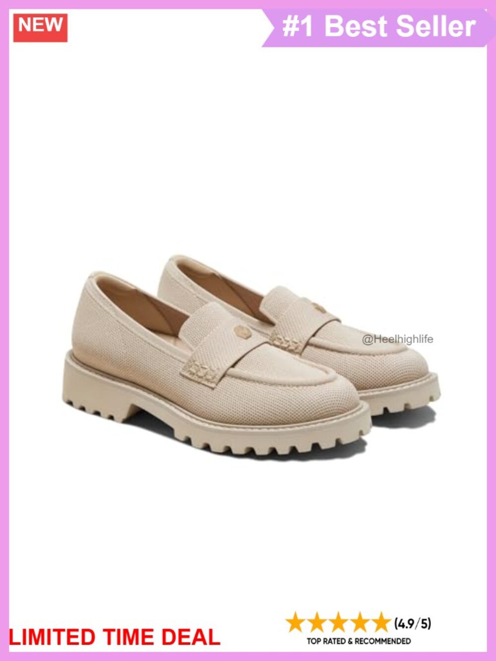 VIVAIA Francesca Platform Chunky Heel Loafers